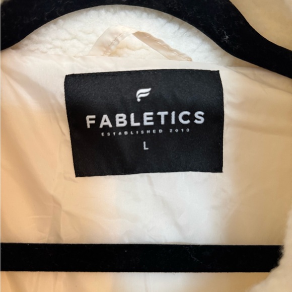Fabletics Cream Teddy Jacket - Picture 3 of 3